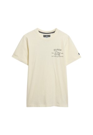 Superdry CUTTERS AND MAKERS - Print T-shirt - bone white