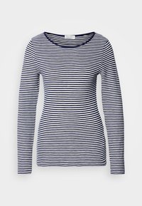 LONG SLEEVE  ROUND NECK STRIPED - Long sleeved top - black