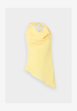Topshop, TIE DETAIL ASYMMETRIC - Top - yellow cream