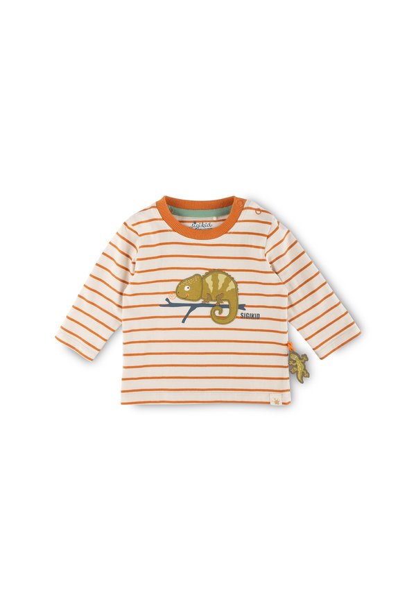 WELCOME TO THE JUNGLE - Langarmshirt - weiß terracotta