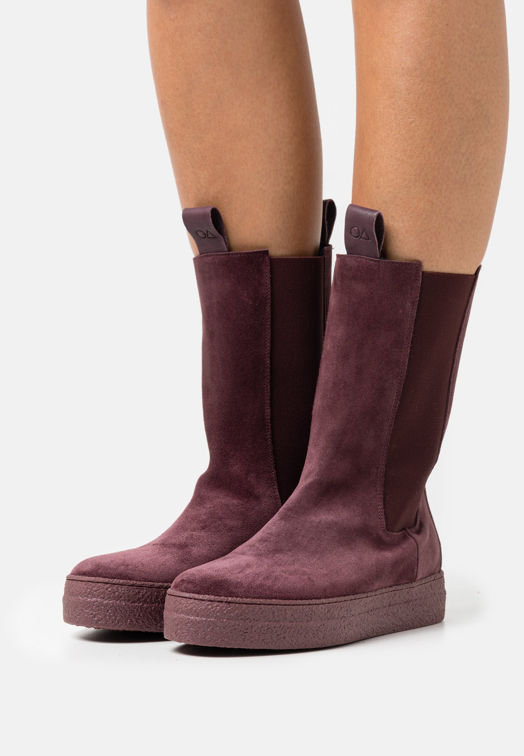 Oa non fashion Botas con plataforma - evolo prunga/burdeos - Zalando.es
