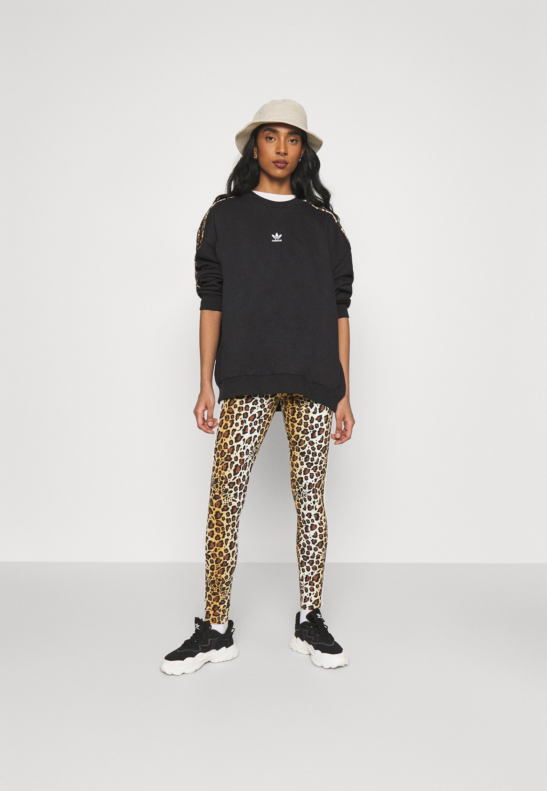 adidas leopard luxe black sweatshirt