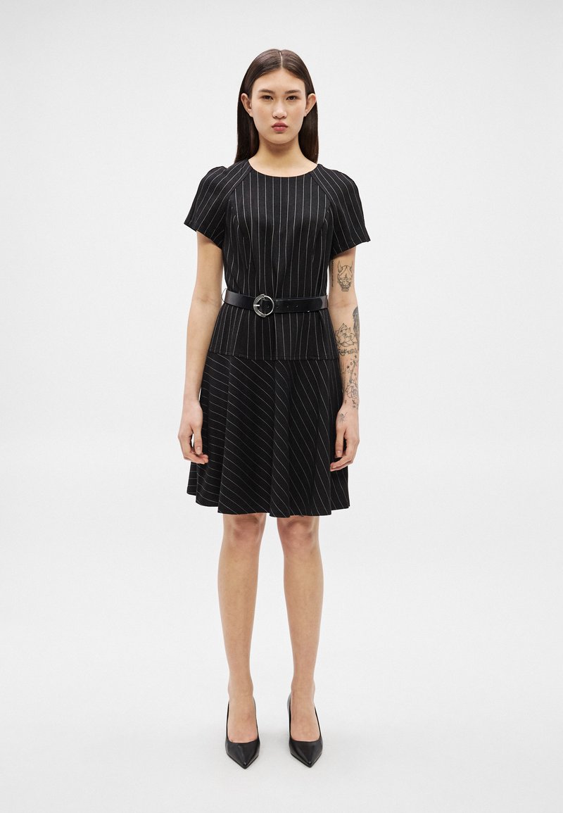 dkny jersey dress Embroidered Shirt Dress