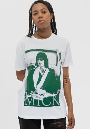 THE ROLLING STONES RETRO MICK JAGGER PHOTO - Print T-shirt - white