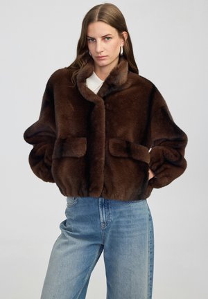 HIGH NECK - Winterjacke - brown