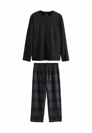REGULAR FIT - CREW NECK CHECK SET - Pigiama - brown