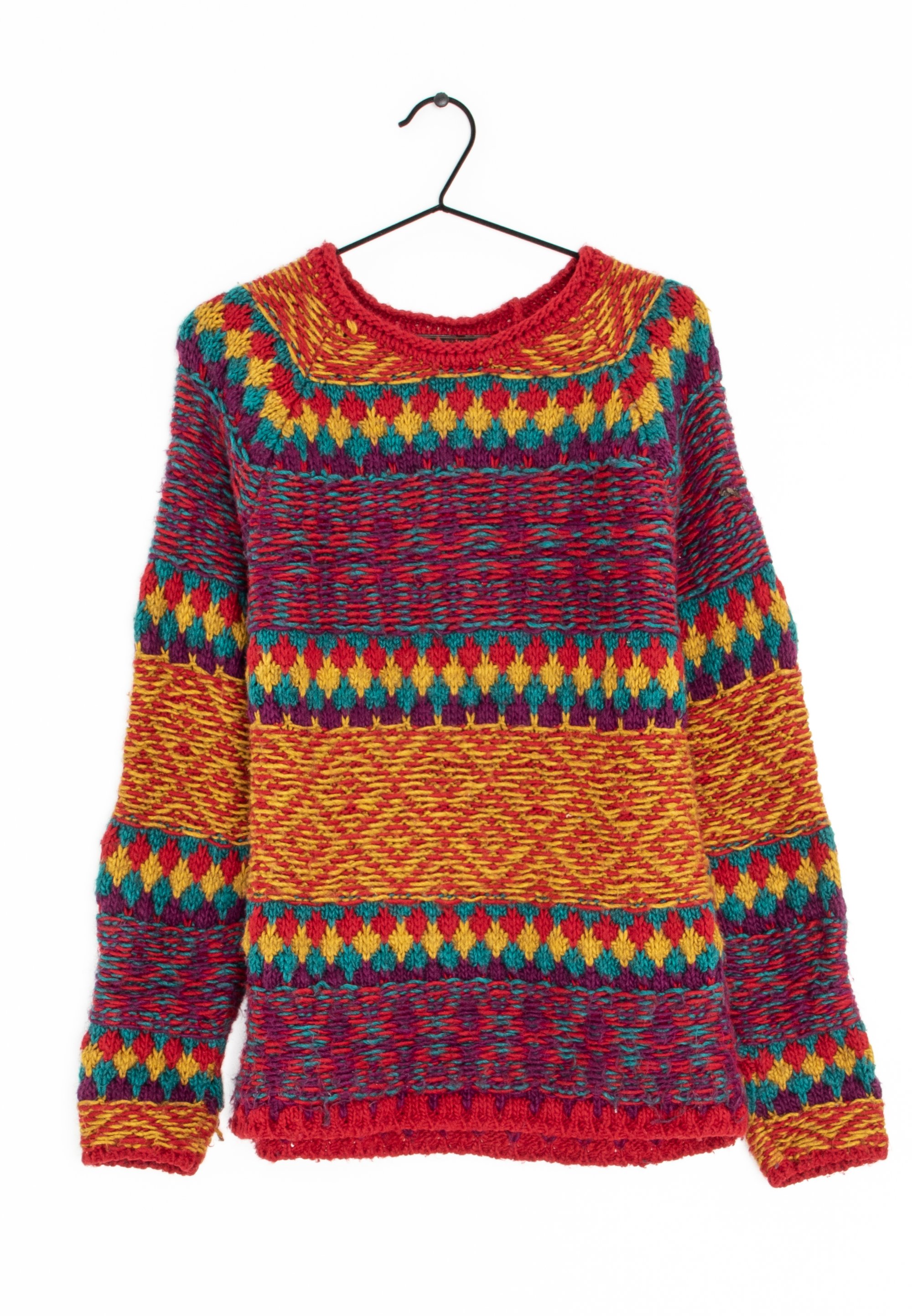 Zara Jumper purple (Pre-owned) Zalando