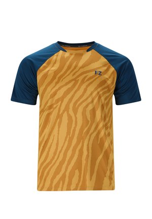 T-shirt med print - mustard gold