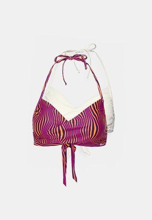 ONLY ONLJULIE TWISTED 2 PACK - Bikini-Top - cloud dancer/saffron