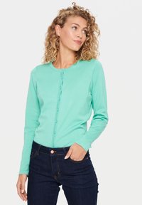 Saint Tropez MILASZ R-NECK - Chaqueta de punto - limpet shell