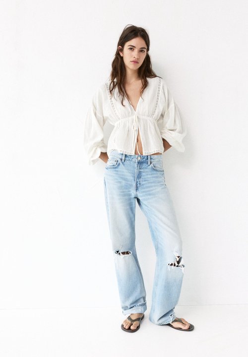 Onlmadison blush hw wide dnm cro371 noos Light Blue Denim