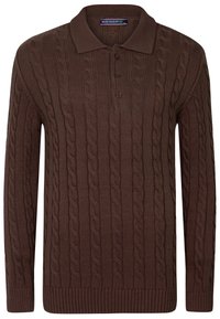 CABLE LONG SLEEVE - Pullover - brown