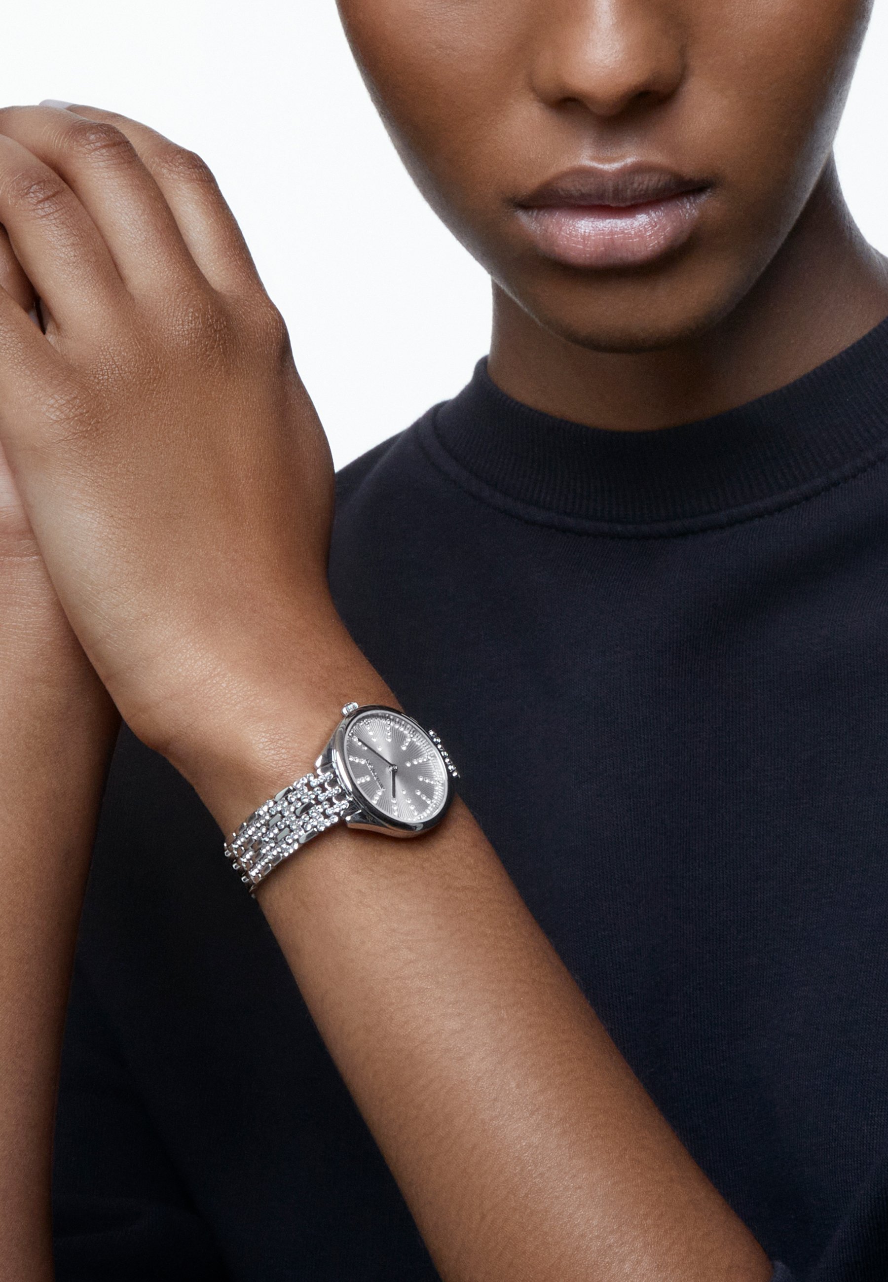 Swarovski ATTRACT Uhr silver tone/silberfarben Zalando