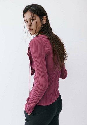 Mango, ADULT - Chaqueta de punto - bordeaux