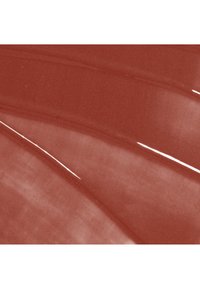Échantillons brillants et texturés lisses de maquillage liquide ou de peinture brun rougeâtre foncé avec des reflets.