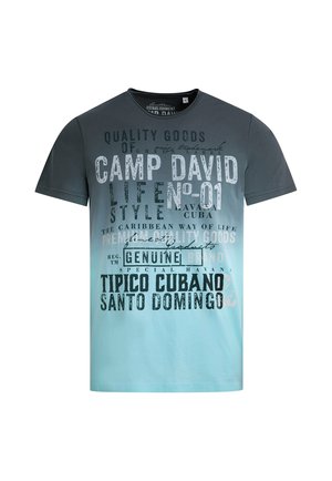 Camp David, CAMP DAVID T-SHIRT DIP DYE MIT VINTAGE PRINT - Print T-shirt - green shadow