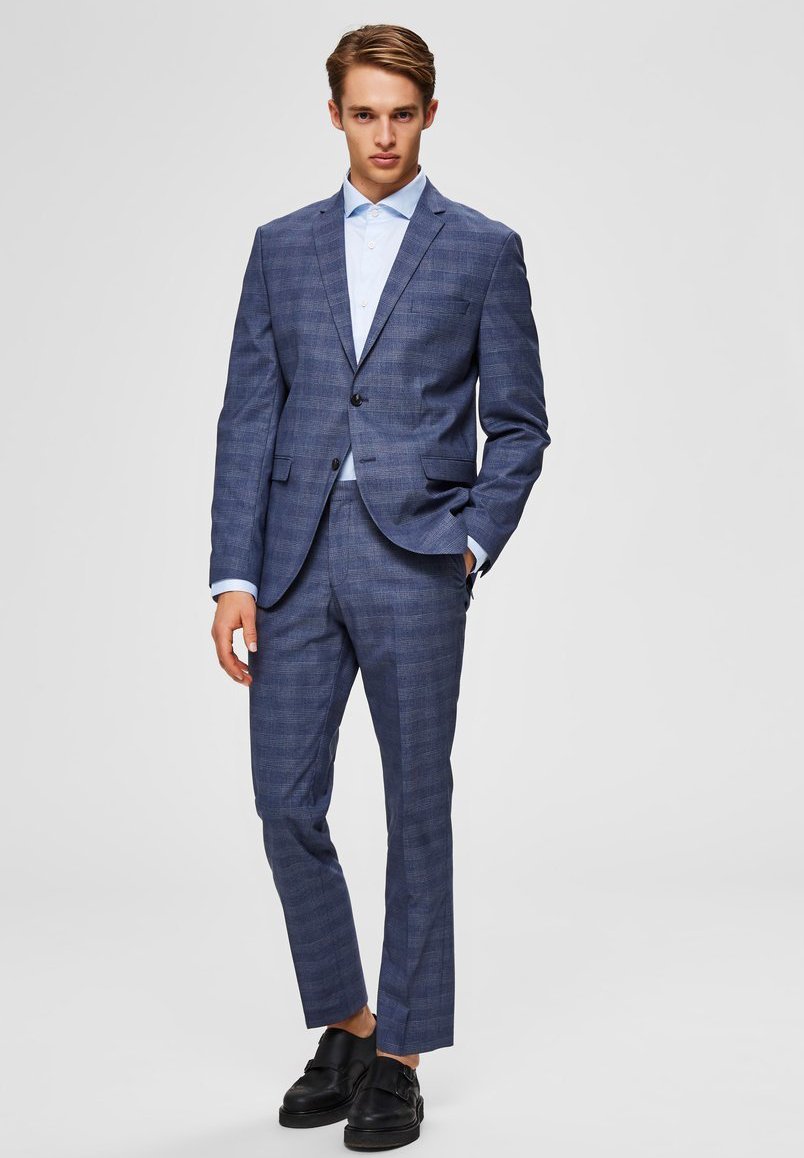 Selected Homme SLIM FIT - Giacca elegante - dark blue/blu scuro - Zalando.it