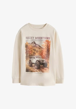 Next, LONG SLEEVE GRAPHIC - Langærmet T-shirt - ecru white truck