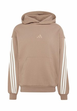 adidas Sportswear, ADIDAS SPORTSWEAR ADIDAS KIT 3-STRIPES HOODIE - Felpa con cappuccio - khaki six/off white
