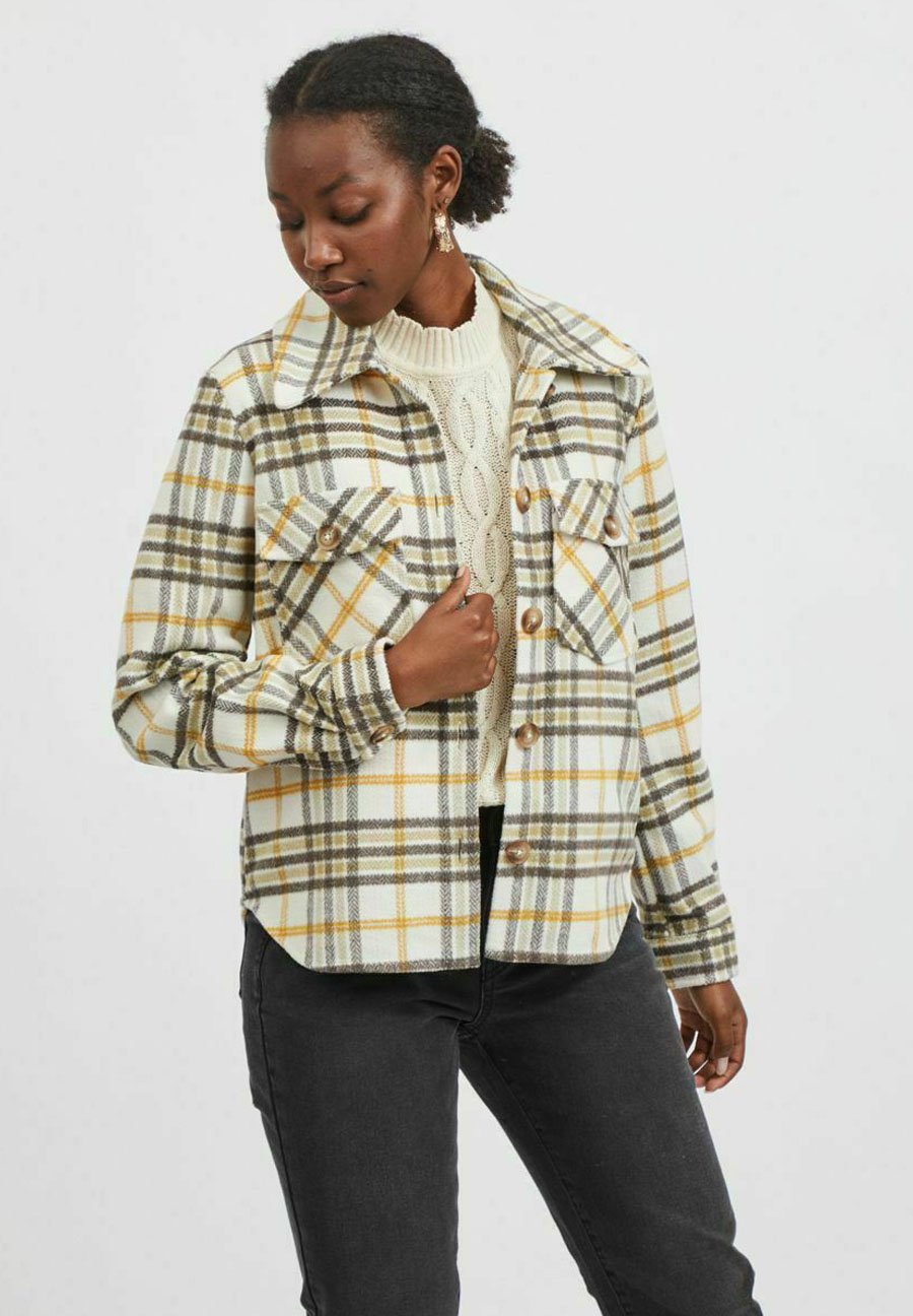 Damen VIBIRA SHORT CHECK SHACKET - Leichte Jacke Damen VIBIRA SHORT CHECK SHACKET - Leichte Jacke