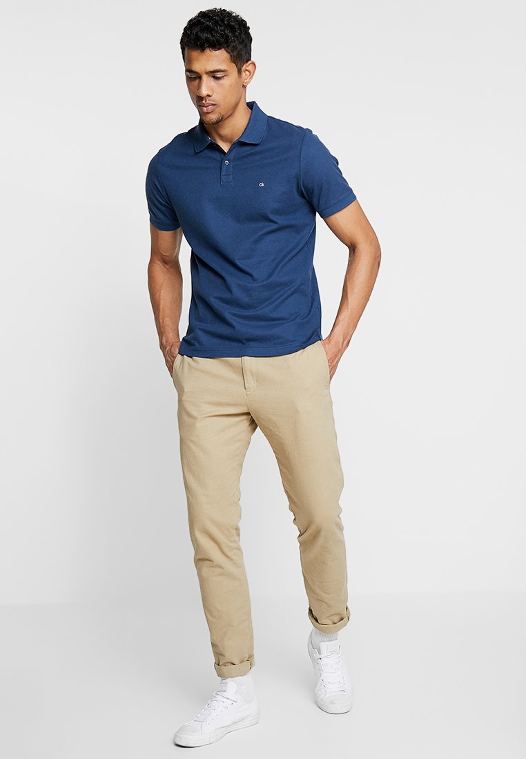 Calvin Klein REFINED LOGO SLIM FIT - Poloshirt - blue/donkerblauw -  Zalando.nl