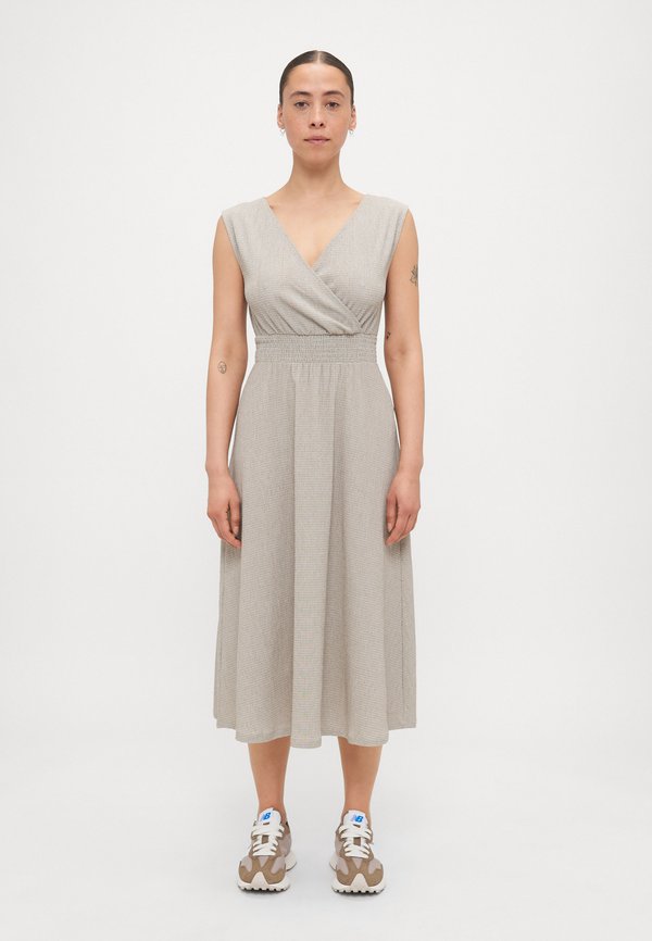 ONLAGNES WRAP DRESS  - Jerseykleid - feather gray melange