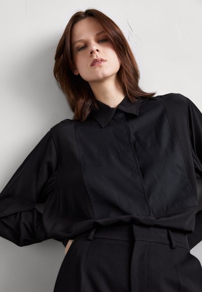 Victoria Beckham CONTRAST  - Button-down blouse - black