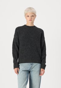 Pieces PCNEMESIO O-NECK - Pulover - dark grey