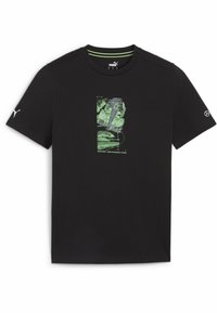 Puma MERCEDES-AMG PETRONAS MOTORSPORT MIT GRAFIK - Tričko s potlačou - black