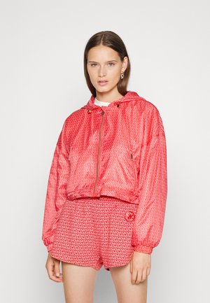 LOGO CROP - Bomber Jacket - sangria