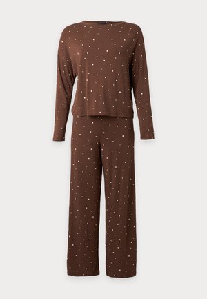 Anna Field by Zalando, SET - Pyjama - dark brown/ecru/taupe