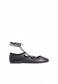 Ballerinaskor med skaft - black