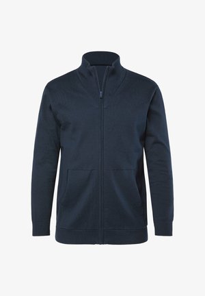 JP1880, STAND-UP COLLAR ZIP FASTENING - Cardigan - navy blue