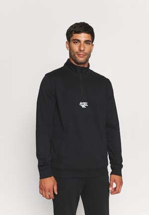ZENO 1/4 ZIP - Sweatshirts - jet black