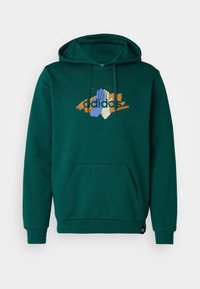CODES GRAPHIC HOODIE - Felpa con cappuccio - collegiate green