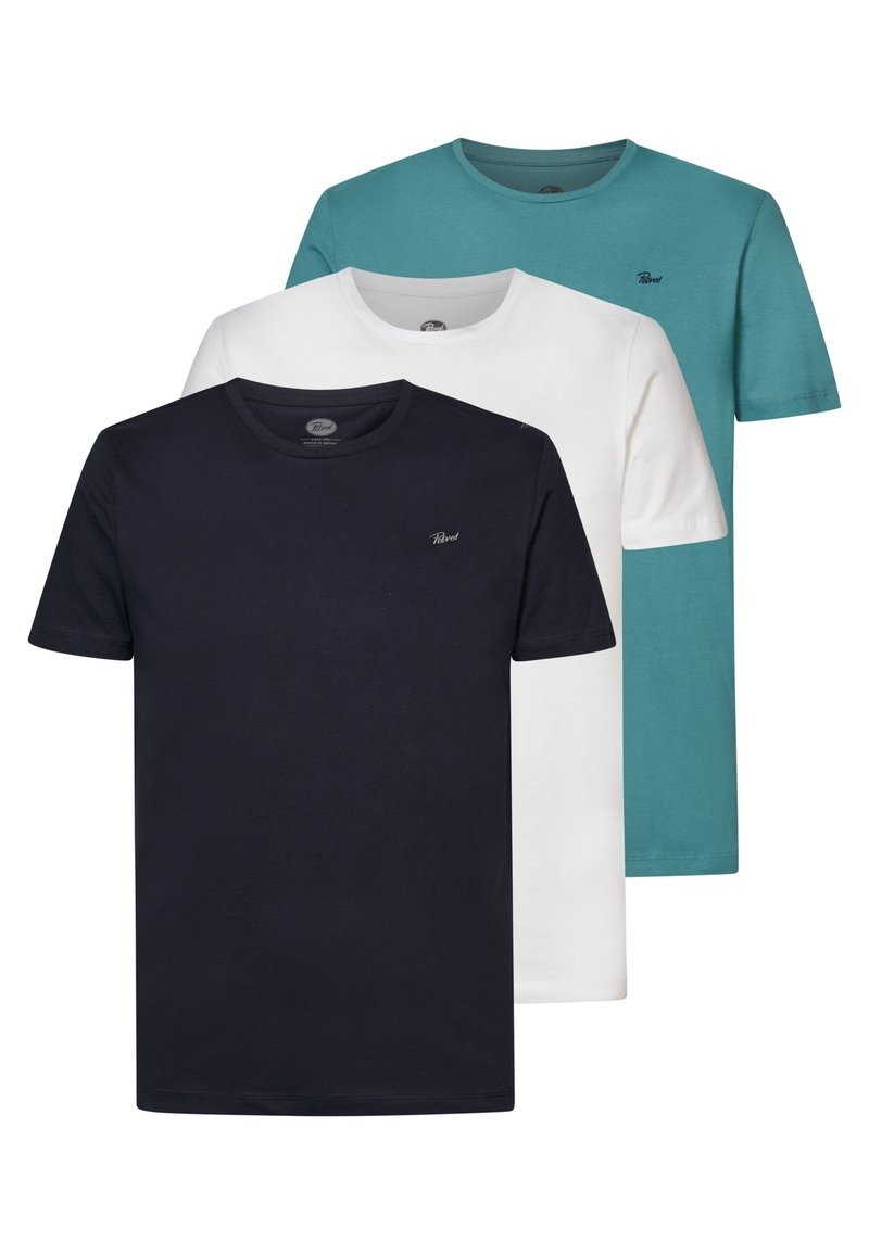 Petrol Industries DREIER PACK SPECIAL - T-shirt basic - blue