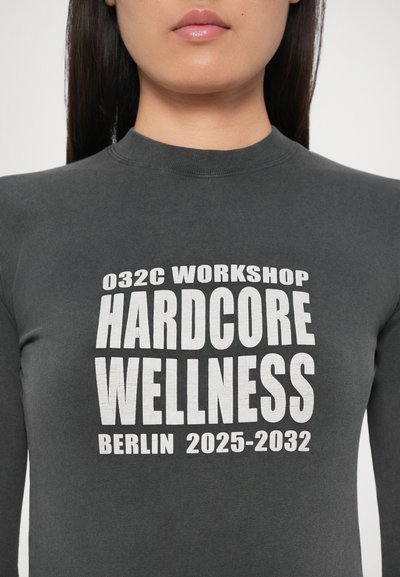 032c HARDCORE WELLNESS TIGHT LONGSLEEVE - Top s dlhým rukávom - black