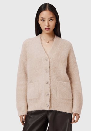 RUBI BRUSHED - Strickjacke - pearl white