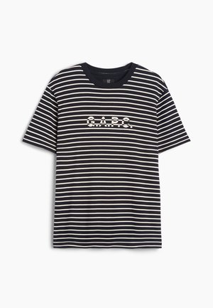 GAP, GAP X A.P.C. LOGO STRIPE T-SHIRT - Тениска с щампа - blue/white stripe