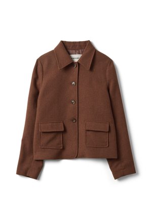 Stefanel, BLAZER WITH CLASSIC LAPELS, REGULAR FIT. - Chaqueta fina - chocolate brown