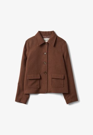 Stefanel, BLAZER WITH CLASSIC LAPELS, REGULAR FIT. - Chaqueta fina - chocolate brown