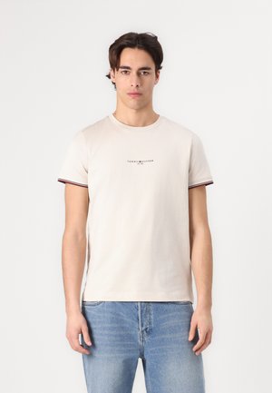 LOGO TIPPED TEE - Basic T-shirt - newsprint