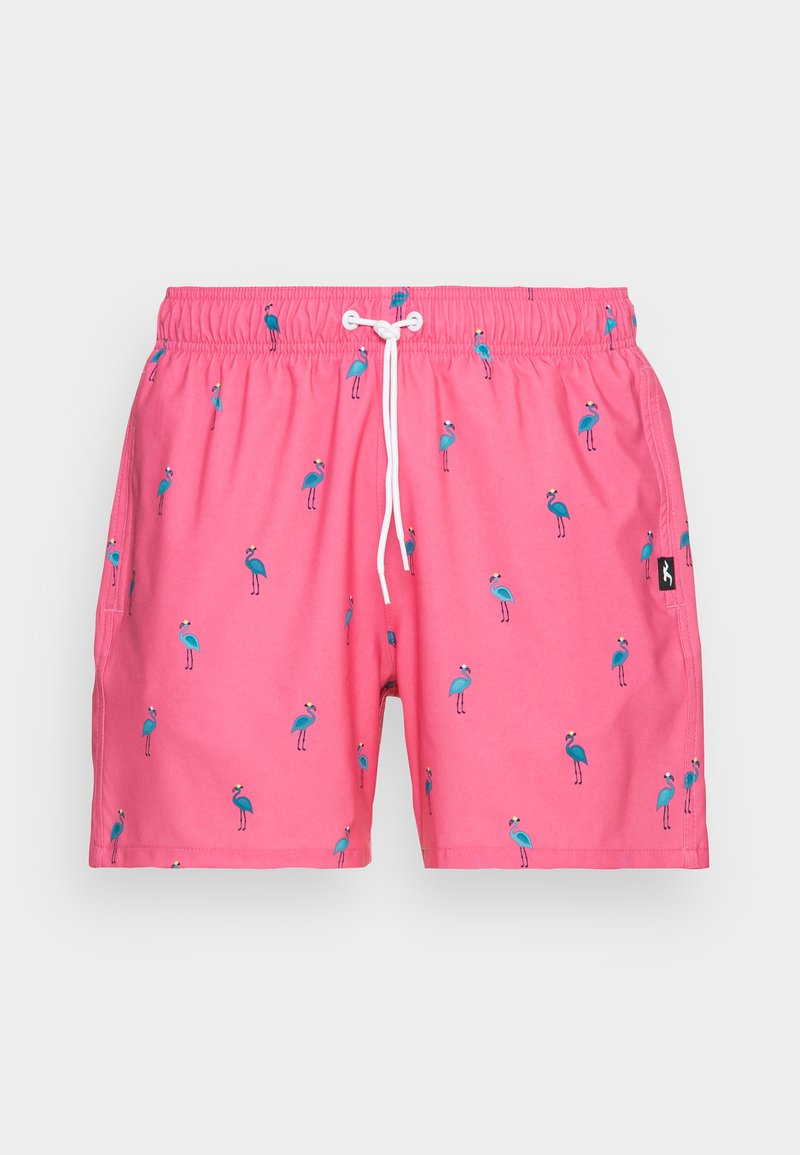 Hollister Co. WEBEX PATTERN GUARD - Swimming shorts - pink flamingo