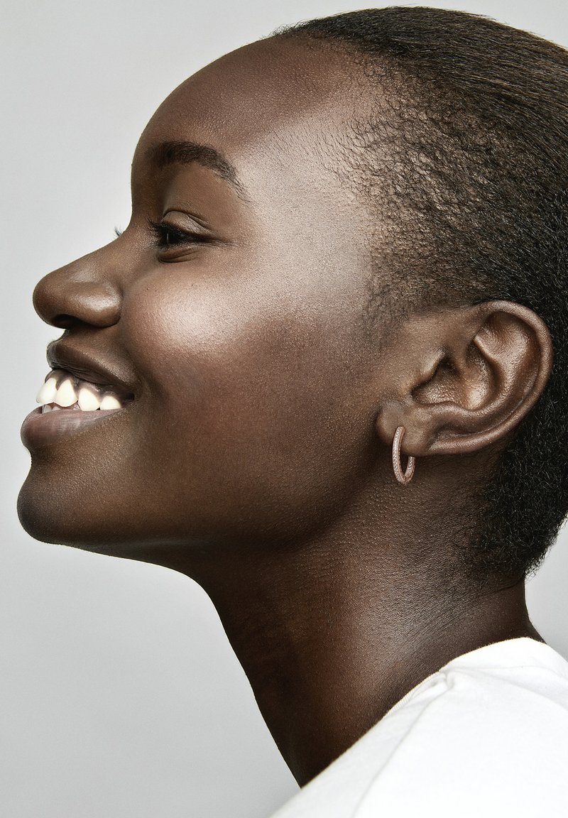 Pandora SPARKLE HEARTS HOOP - Náušnice - rose gold plated