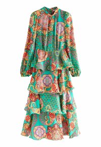 Next PREMIUM LONG SLEEVE TIERED BOHO OCCASION - Maksikleit - bright green paisley print