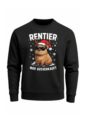 MIT WEIHNACHTEN - Sweatshirt - capybara schwarz