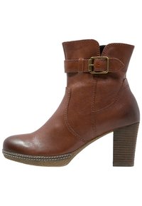 Gabor Botines con plataforma - cognac