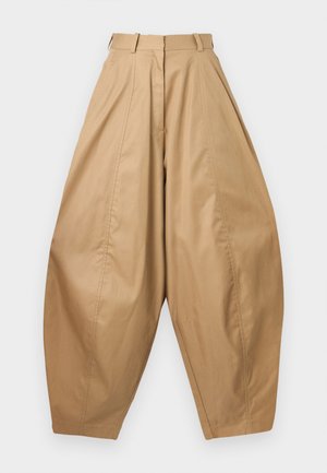 BALLOON TROUSERS - Hlače - brown
