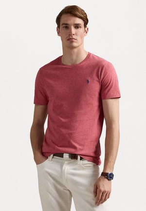 Polo Ralph Lauren CUSTOM SLIM FIT JERSEY CREWNECK T-SHIRT - Tricou basic - carnelian red heather