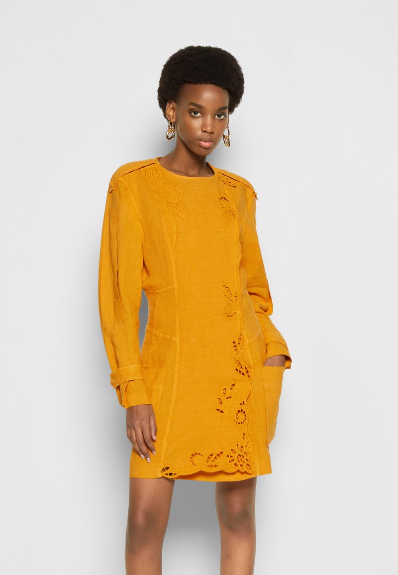 Damen Bekleidung | Alberta Ferretti DRESS EMBROIDERED Freizeitkleid orange - KG81773 Damen Bekleidung | Alberta Ferretti DRESS EMBROIDERED Freizeitkleid orange - KG81773